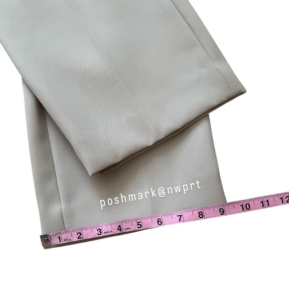 NWT ✨ Alexander Wang Pleated Wool Trousers High Waist Dress Pants Beige 0 XS - Picture 13 of 15